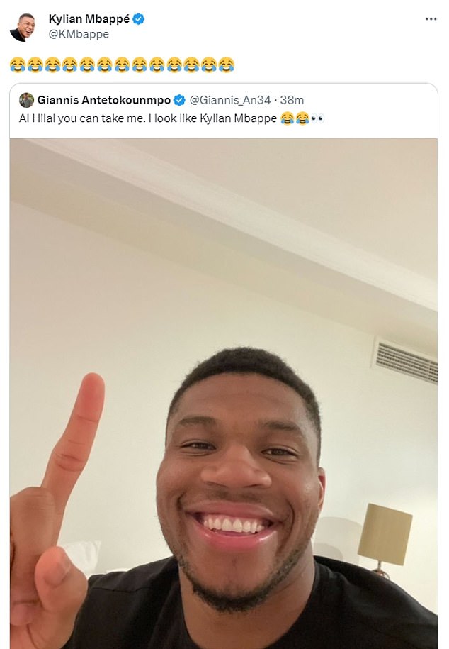 Kylian Mbappé respondió a la broma de la estrella de la NBA Giannis Antetokounmpo tras la oferta de Al-Hilal