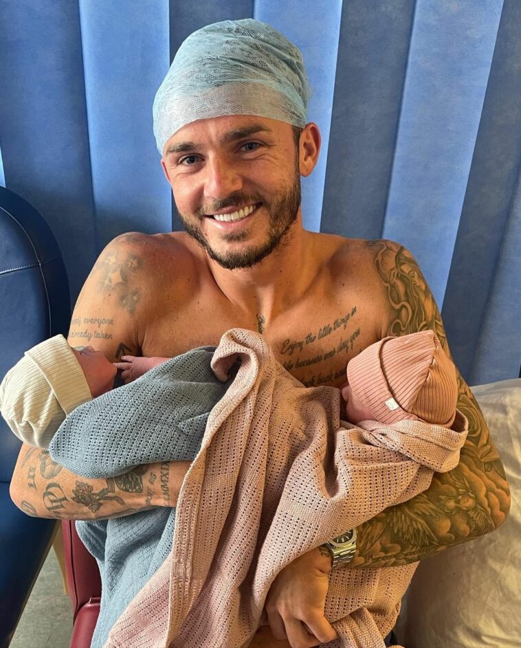 James Maddison coronó una semana de ensueño en la que se mudó a los Spurs acunando a sus gemelos recién nacidos Delilah y Rome.