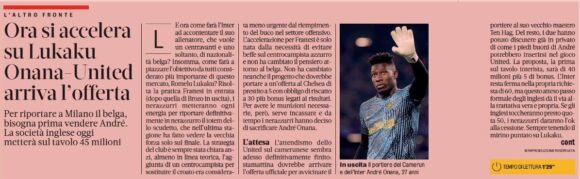 Man Utd se acerca a pedir tarifa con la última oferta por Onana