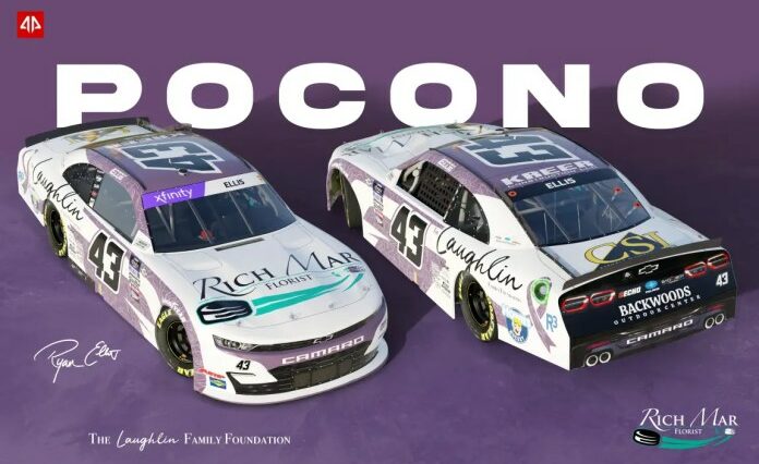 Ryan Ellis NASCAR The Laughlin Family Foundation 2023 Pocono Raceway NASCAR Xfinity Series, Pocono