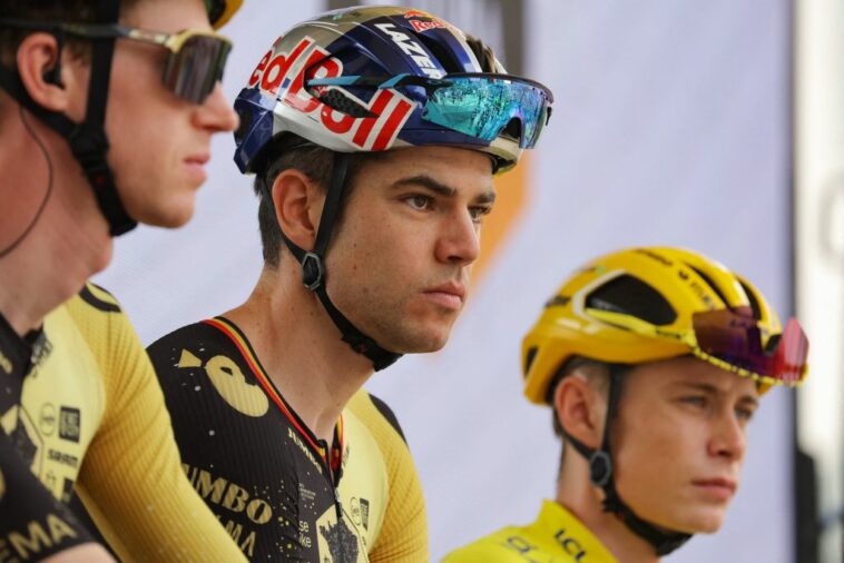 Skjelmose se disculpa con Wout van Aert por difundir el rumor de que abandonaría el Tour de Francia