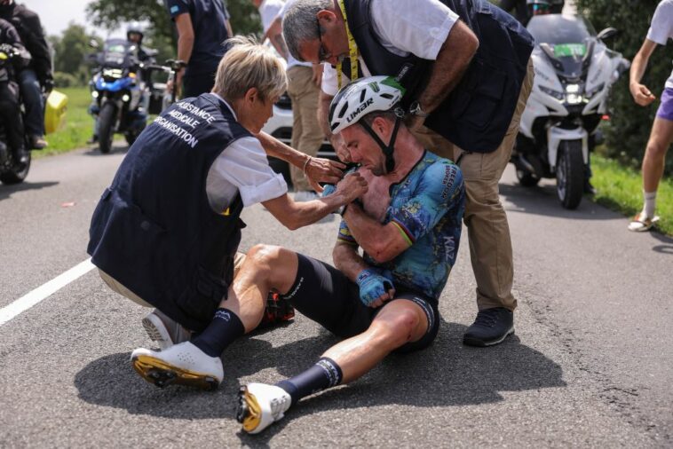 Tour de Francia conmocionado y entristecido después de que Cavendish se estrelle