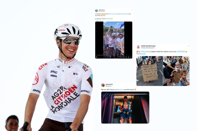 Tuits del día de descanso del Tour de Francia: Cosnefroy se suelta, Pogačar asegura un conejo y la pizza arcoíris de Remco