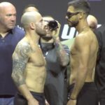 Video del duelo ceremonial de pesaje de UFC 290: Alexander Volkanovski vs. Yair Rodríguez