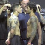 Video del duelo ceremonial de pesaje de UFC 290: Brandon Moreno vs. Alexandre Pantoja