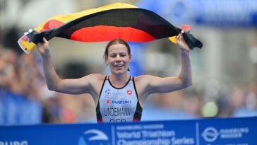 Laura Lindemann lleva a Alemania al oro en relevos mixtos WTCS Hamburgo 2023 Crédito de la foto: World Triathlon