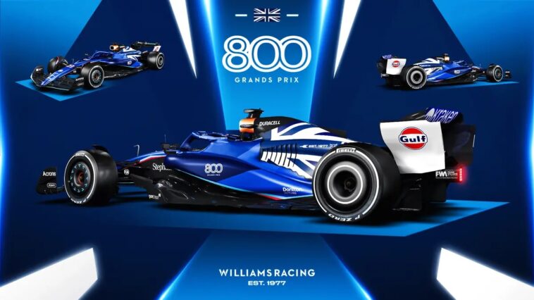 Williams le da un "toque británico" al FW45 para el hito de Silverstone