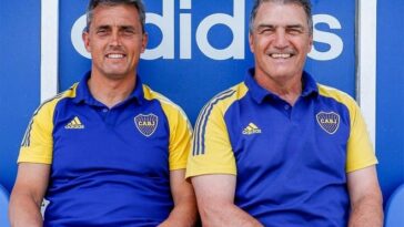 Diego Soñora y Blas Giunta, coordinadores de las Inferiores de Boca.