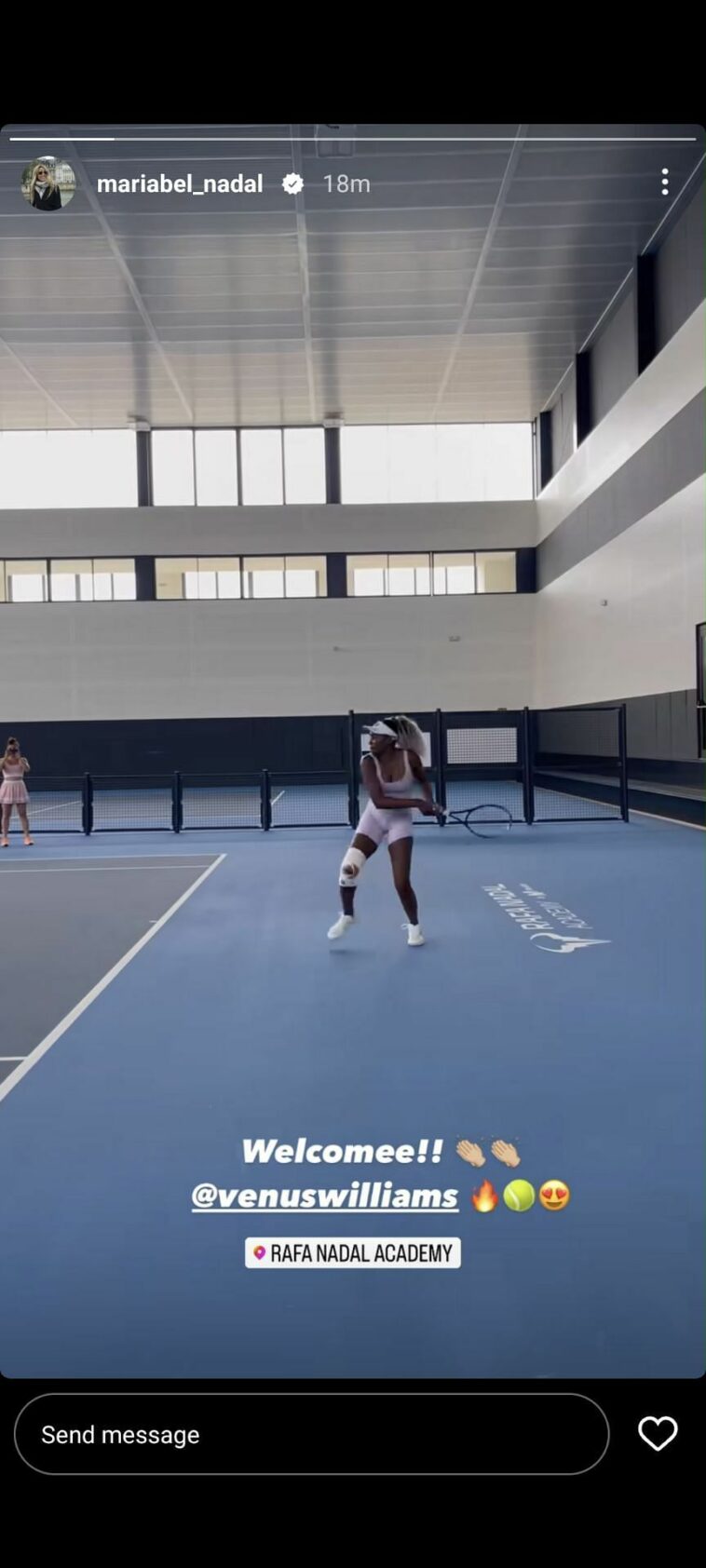 ¡La hermana de Rafael Nadal recibe a Venus Williams en la Rafa Nadal Academy!