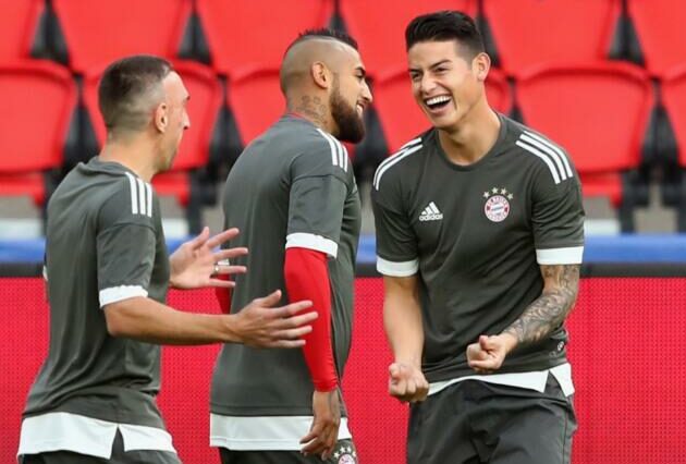 "¿Vas al América?" James Rodríguez puso en aprietos a Arturo Vidal