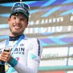 Phil Bauhaus celebra la victoria en Traditionsracen Tirreno-Adriatico