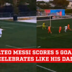 Mateo Messi marca 5 goles con el Inter de Miami e internet se vuelve loco al emular las celebraciones de su padre