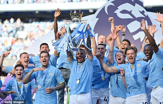 El Manchester City se coronó campeón de la Premier League tras vencer al West Ham el domingo.