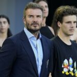 El copropietario del Inter Miami, David Beckham, estuvo acompañado por su hijo Cruz cuando su club perdió 3-1 ante el Atlanta United en el Chase Stadium de Fort Lauderdale el miércoles por la noche.