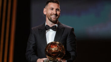 Lionel Messi del Inter Miami ganó el Balón de Oro por octava vez el año pasado