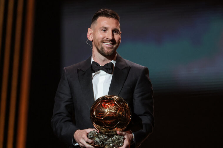 Lionel Messi del Inter Miami ganó el Balón de Oro por octava vez el año pasado