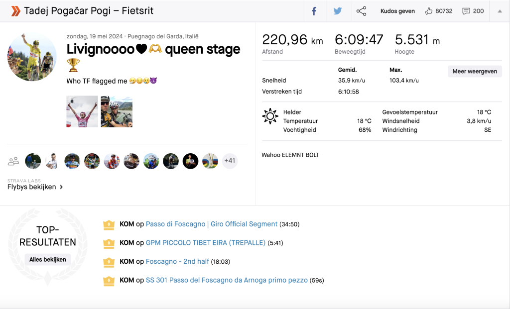 Hilarante: un fan denuncia a Tadej Pogacar en Strava por una actuación 'imposible' - Triatlón Hoy