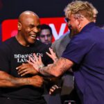 Jake Paul y Mike Tyson tienen un divertido primer enfrentamiento en Nueva York