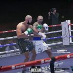 Oleksandr Usyk y Tyson Fury se enfrentaron en una pelea simulada en un videojuego
