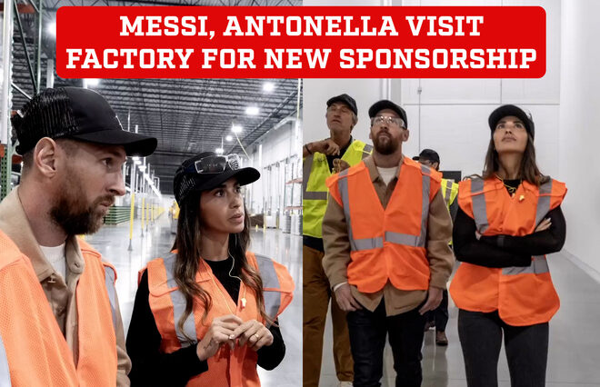 Lionel Messi y Antonela Rocuzzo se pusieron sus cascos para lanzar un nuevo patrocinio