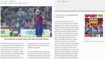 Sport - Araujo podría dejar el Barça