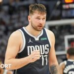 Luka Doncic in action against the Minnesota Timberwolves in the Western Conference Finals