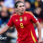 Mariona Caldentey playing for Spain