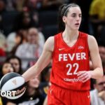 Caitlin Clark playing for Indiana Fever