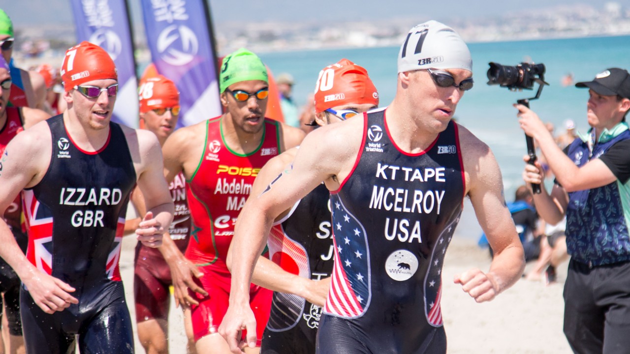 Matthew McElroy WTCS Cagliari Juegos Olímpicos de EE. UU. Selecciones de triatlón París 2024