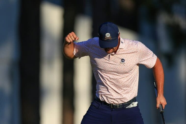 El estadounidense Bryson DeChambeau lideraba por tres golpes cuando comenzó la ronda final del US Open en Pinehurst (Sean M. Haffey)