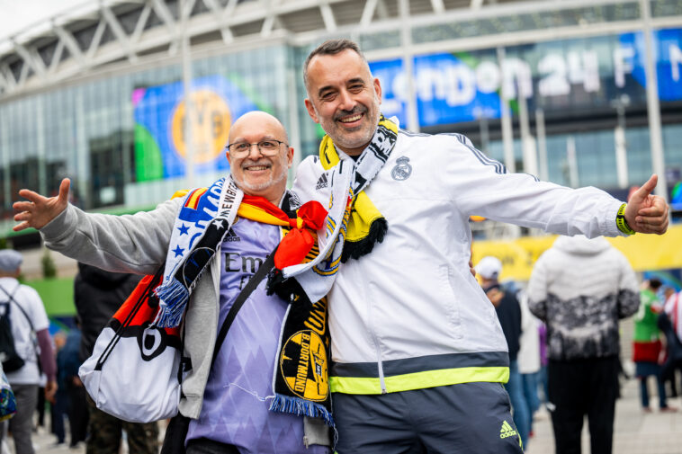 Los aficionados del Real Madrid se lo han visto pasar en grande en Londres