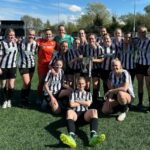 Flint Town United Ladies with the North Wales East league Cup