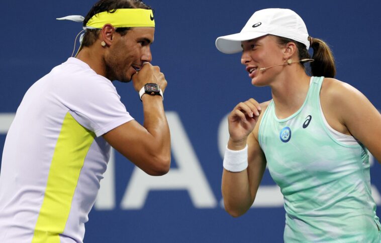 Iga Swiatek y Rafael Nadal