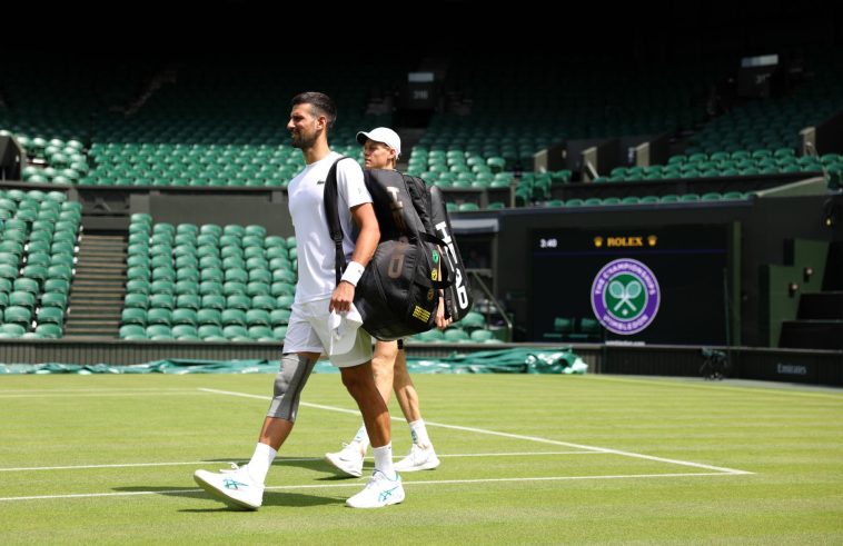 Novak Djokovic y Jannik Sinner, Wimbledon 2024