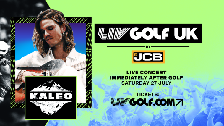 Kaleo listo para rockear el evento LIV Golf UK en JCB Golf & Country Club - Golf News