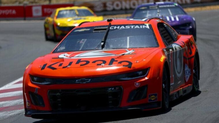 Kyle Busch hizo girar a Ross Chastain en Sonoma Raceway (Video)