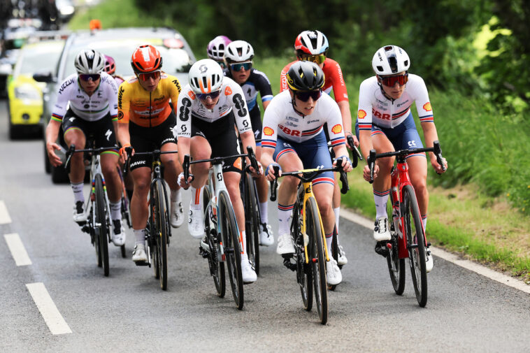 Lizzie Deignan se lleva la camiseta de montaña femenina del Tour de Gran Bretaña en la etapa 1