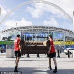 Se espera que unos 86.000 aficionados asistan a la final de la Liga de Campeones de esta noche en Wembley.