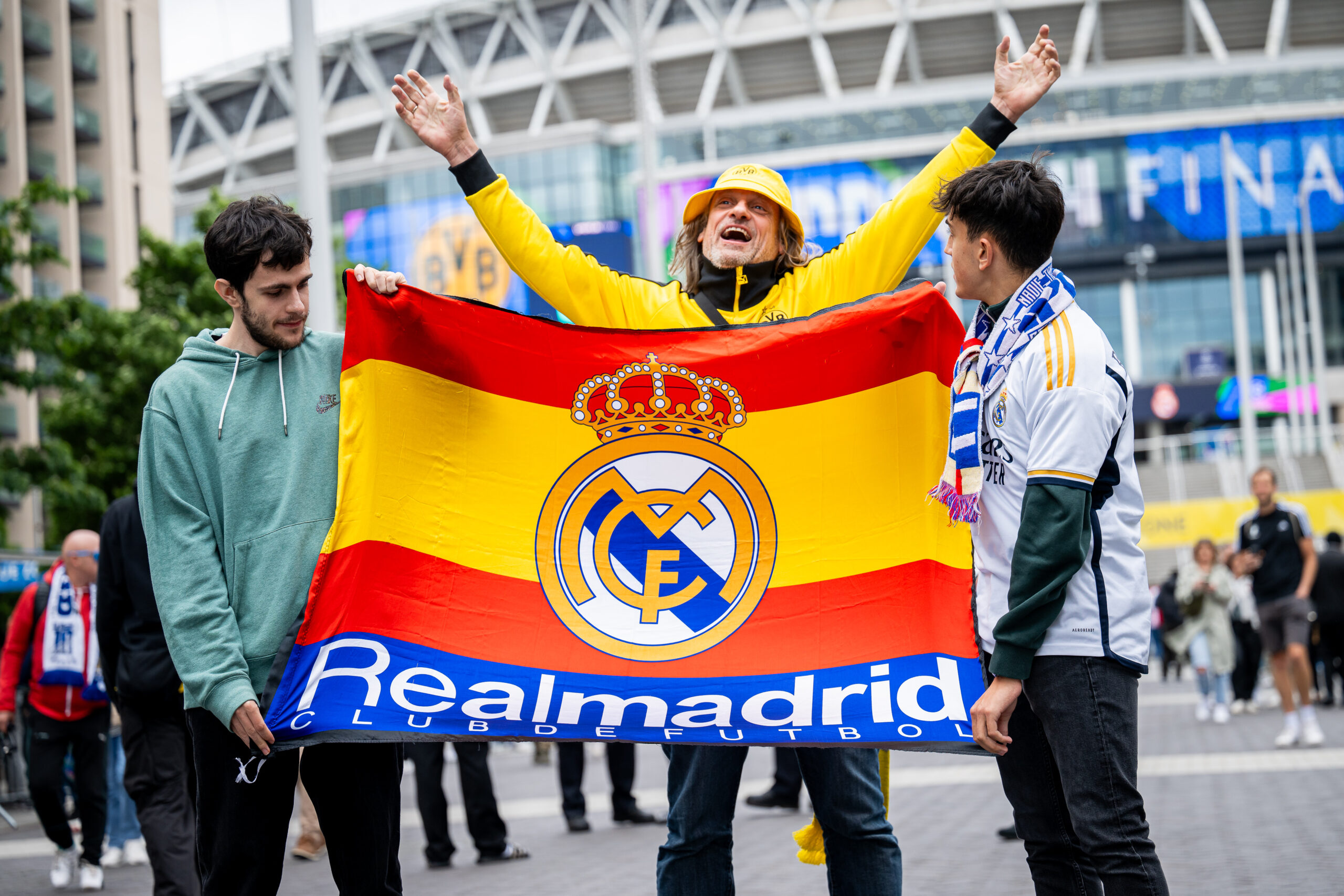 La afición del Real Madrid ya ha llegado a Wembley para la gran ocasión