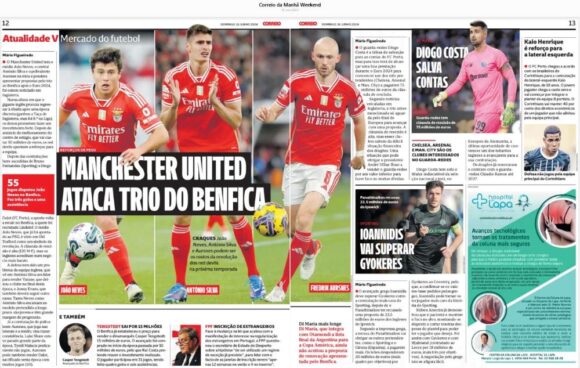 Man Utd ataca y prepara una redada gigantesca para fichar al trío del Benfica de £ 228 millones