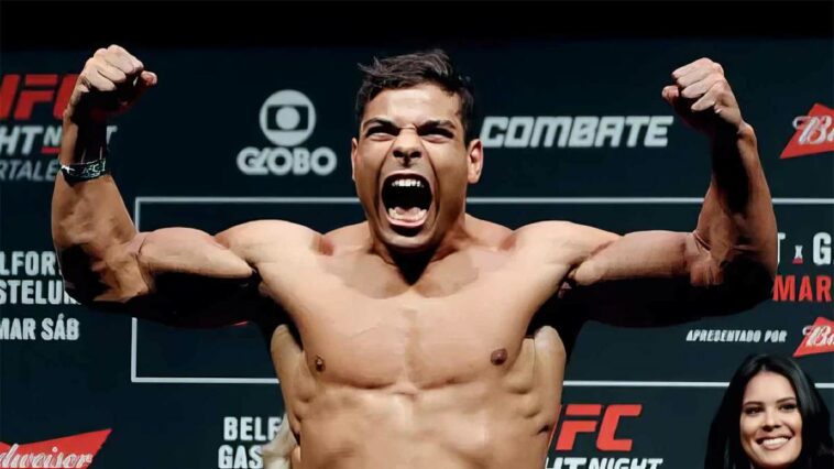 Paulo Costa promete volver al estilo de cazatalentos en una declaración: 'Puntos de mierda'