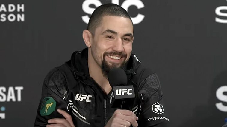 Robert Whittaker será suplente para la pelea por el título Dricus du Plessis vs.Israel Adesanya