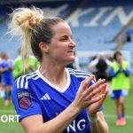 Leicester City Women defender Sophie Howard applauds