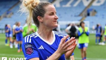 Leicester City Women defender Sophie Howard applauds