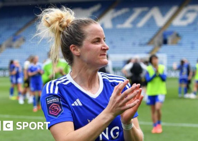 Leicester City Women defender Sophie Howard applauds