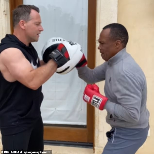 Los fanáticos elogiaron a Sugar Ray Leonard después de mostrar la velocidad de su mano a los 68 años en Instagram