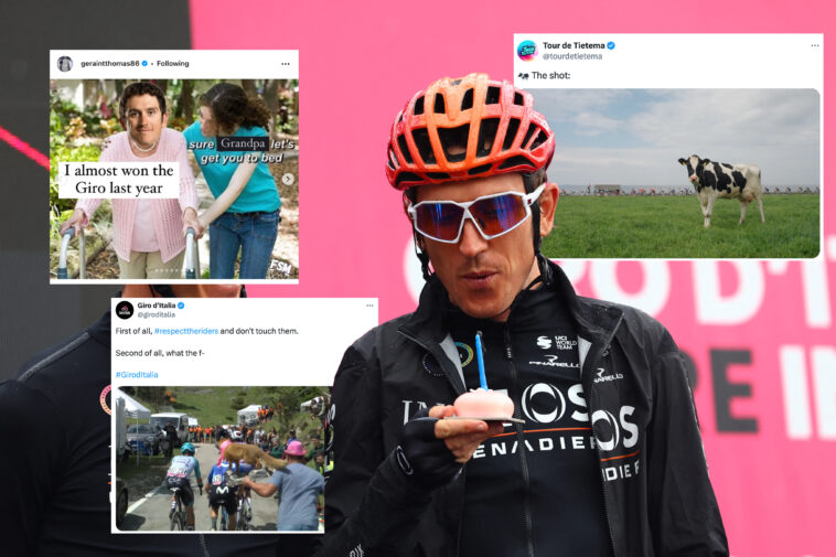 Tweets de la semana: El abuelo Geraint Thomas, un zorro en el Giro de Italia y la mejor foto de la historia