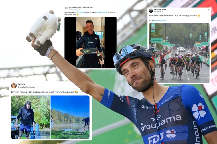 Tweets de la semana: Thibaut Pinot arroja croissants a un lago, Lizzie Deignan obtiene un MBE e Yves Lampaert construye un tractor