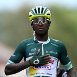 Biniam Girmay con el maillot verde en el Tour de Francia 2024