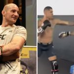 Alex Pereira y Sean Strickland intercambian golpes en un video de entrenamiento completo